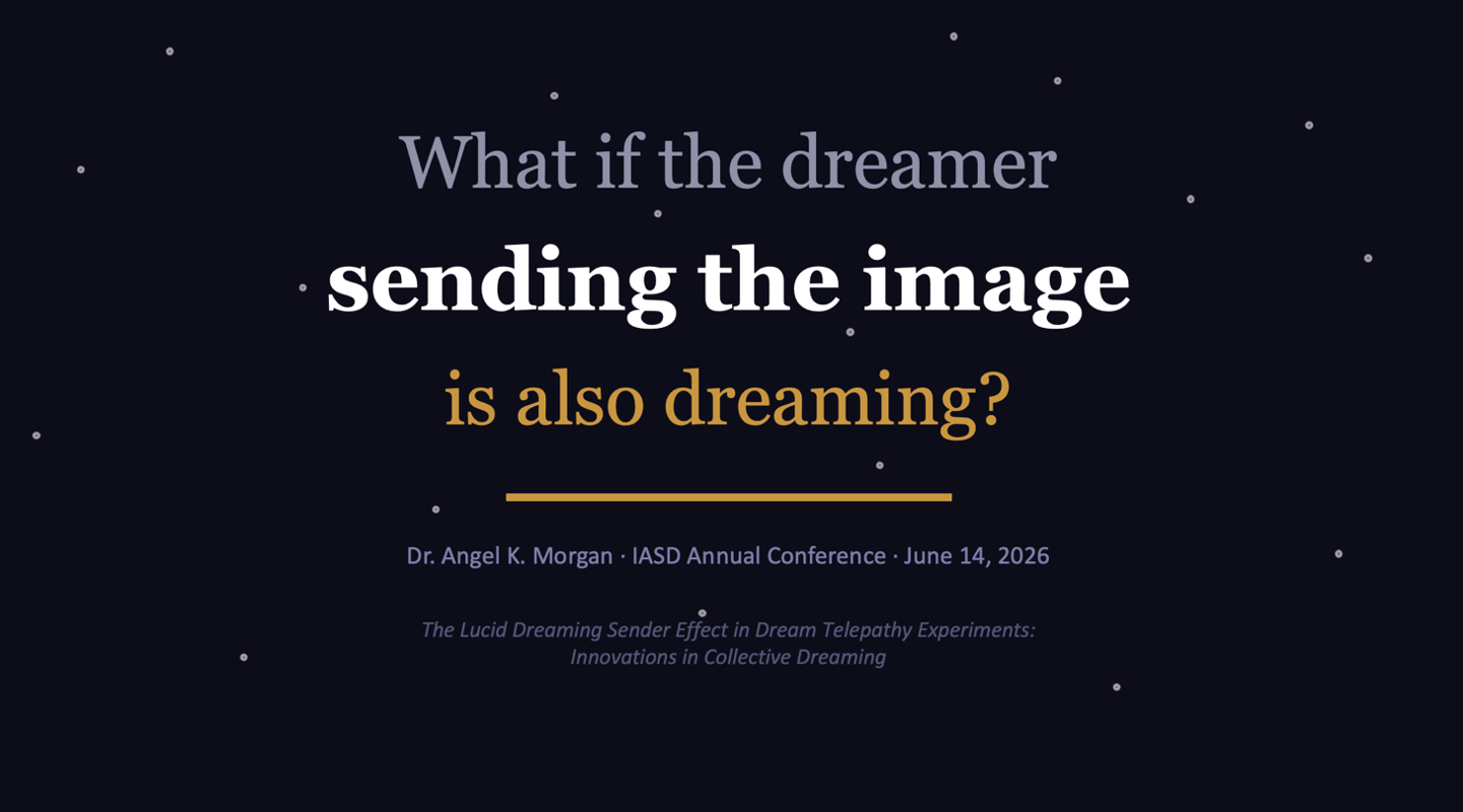 The Lucid Dreaming Sender Effect in Dream Telepathy Experiments at IASD